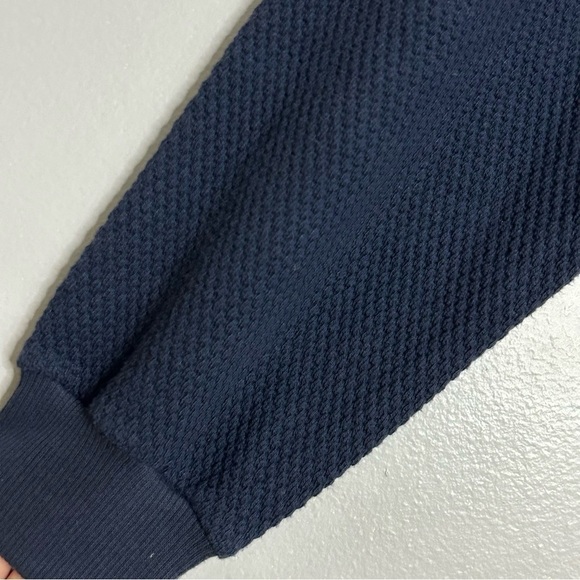 Vintage 1970s Mondi Sports Textured Sporty Rich Navy Track Suit women’s XL - Picture 10 of 14